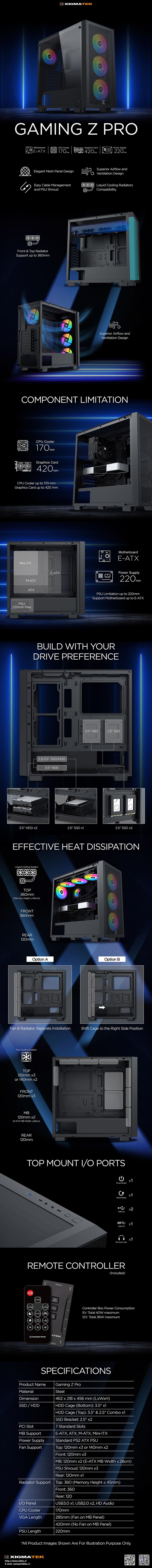 GABINETE XIGMATEK GAMING Z PRO (EATX) EN41761